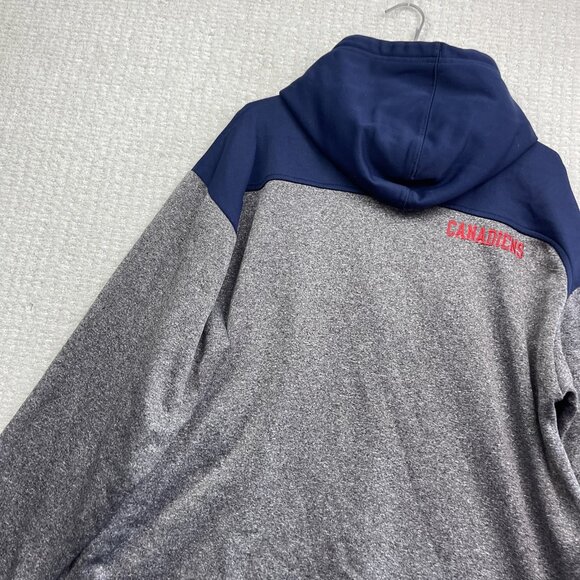 Y2K Montreal Canadiens NHL Hoodie Hockey Men L Activewear Sports Grey / Blue - Picture 12 of 14